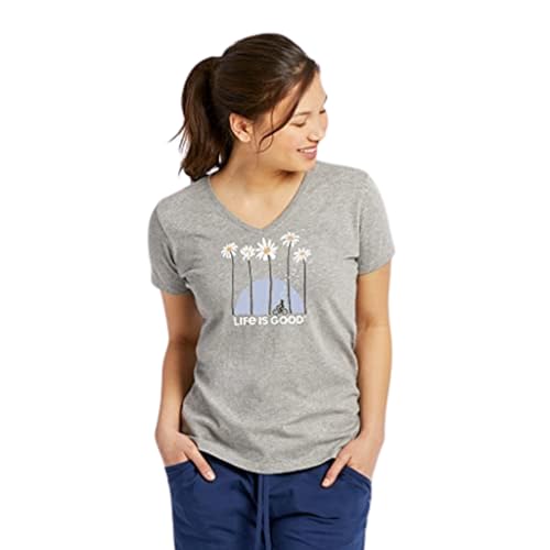 Towering Daisies Bike Graphic Tee, Heather Gray, 3X-Large