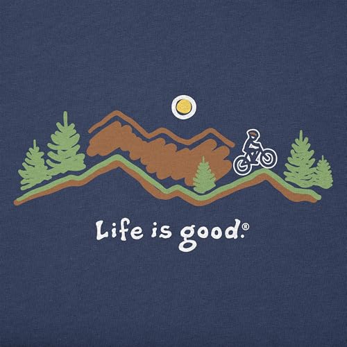 Life is Good Men's Bike Vista Short Sleeve Tee