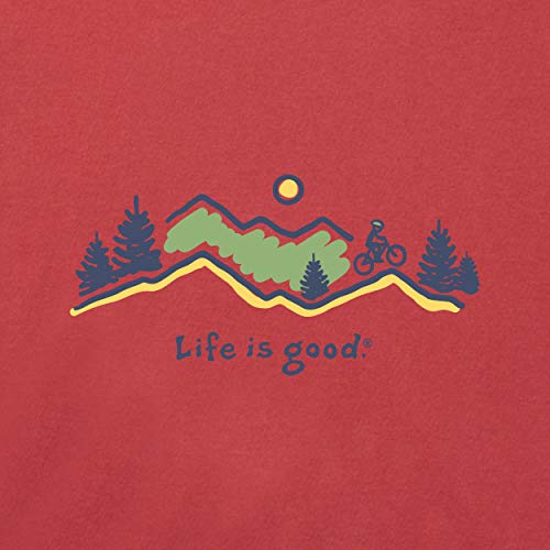 Life is Good Bike Vista Crusher Tee - Short Sleeve Cotton Graphic T-Shirt