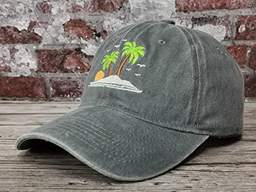 Hepandy Embroidered Palm Tree Straw Hats