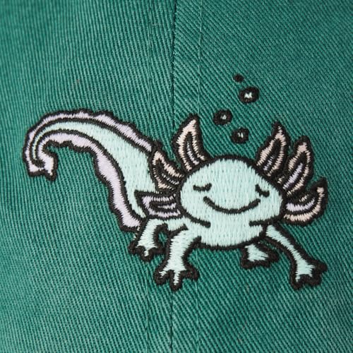 Life is Good Kids Quirky Axolotl Chill Cap - Spruce Green, S/M